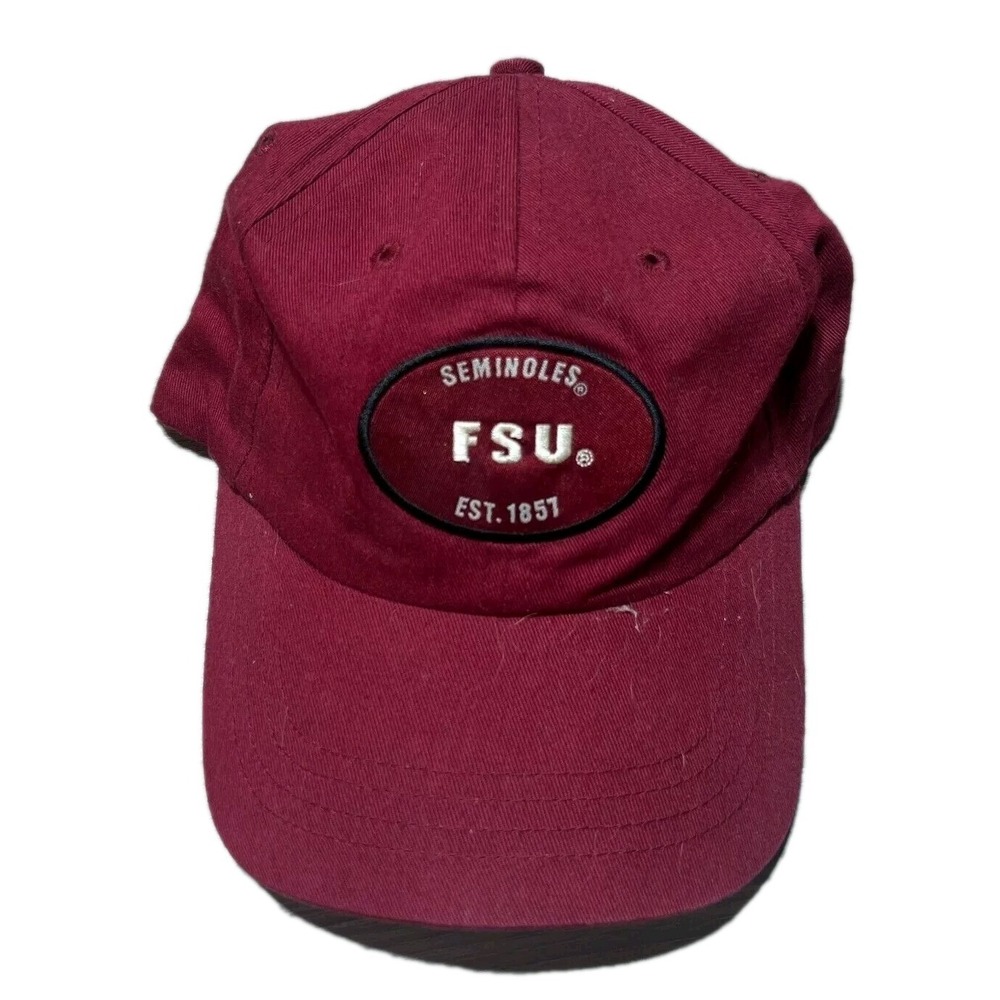Vintage FSU Hat Mens Strapback Seminoles Cap‎ Patch Logo Athletic Florida State